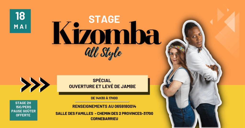 stage kizomba ouvertures et leve de jamba